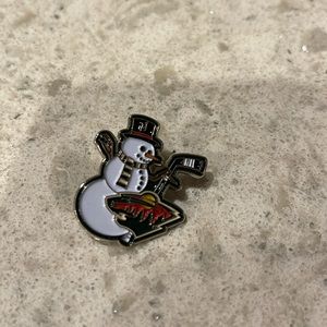 MN Wild Snowman pin